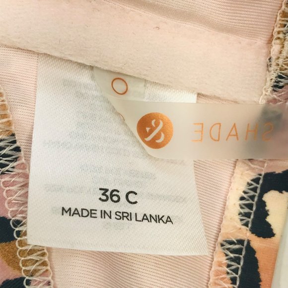 Shade And Shore Women's Sz 36C Underwire Lightly Lined Tie Front Bikini Swim Top - Picture 5 of 13